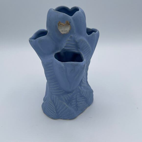 Niloak Art Deco Blue Tulip Vase - Picture 2 of 15